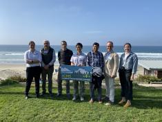 GEOG members in front of Scripps Institution of Oceanography 