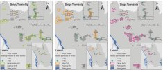 Most visited network segments for forest workers, miners and farmers in Singu Township
