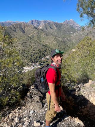 Xavi in the mountains